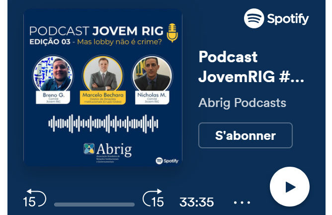 Entrevista de Marcelo Bechara aos jovens profissionais de relações institucionais – Podcast Jovem RIG